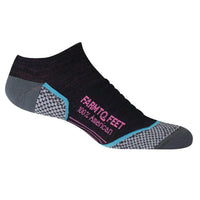 Farm To Feet 9809-001-BLK Women's Damascus Low Socks, Black ,