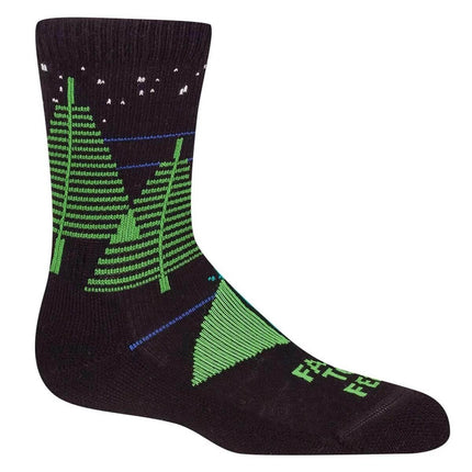 Farm to Feet Kids' Socks - Everyday Forest Lightweight Crew, Black | 9722-001-BLK (Discontinued Style/Color) ,