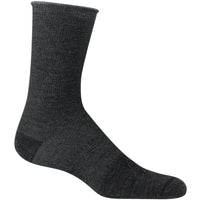 Farm to Feet Men's Socks - Arlington Rolltop Crew, Charcoal (9791-015-CHAR) ,