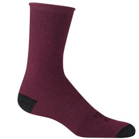Farm to Feet Men's Socks - Arlington Ultralight Rolltop Crew, Plum | 9791-651-PLUM (Discontinued Style/Color) ,