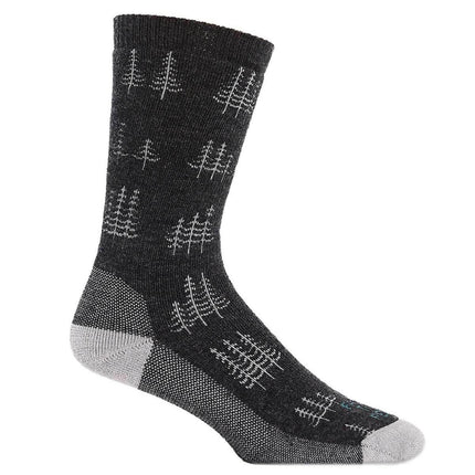 Farm to Feet Men's Socks - Cokeville Crew, Charcoal/Platinum | 8578-015-CHP ,