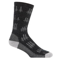Farm to Feet Men's Socks - Cokeville Crew, Charcoal/Platinum | 8578-015-CHP ,