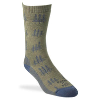 Farm to Feet Men's Socks - Cokeville Crew, Desert Tan/Wooly Blue | 8578-270-DTAN ,