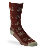Farm to Feet Men's Socks - Cokeville Midweight Crew, Red Clay | 8578-606-RCLAY ,