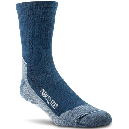 Farm to Feet Men's Socks - Denver 3/4 Crew, Denim Blue | 7061-420-DEN ,