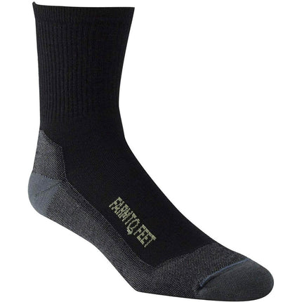 Farm to Feet Men's Socks - Denver Lightweight 3/4 Crew, Black | 7061-001-BLK ,
