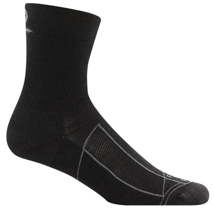 Farm to Feet Men's Socks - Greensboro 3/4 Crew, Black/Black | 8561-001-BKBK ,