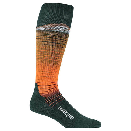 Farm to Feet Men's Socks - Hailey Lightweight Ski, Green Gables/Breen | 9688-302-GGBN ,