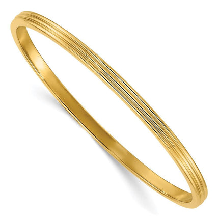 Stainless Steel Yellow IP-plated Bangle ,
