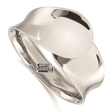 Stainless Steel Polished Hinged Bangle ,