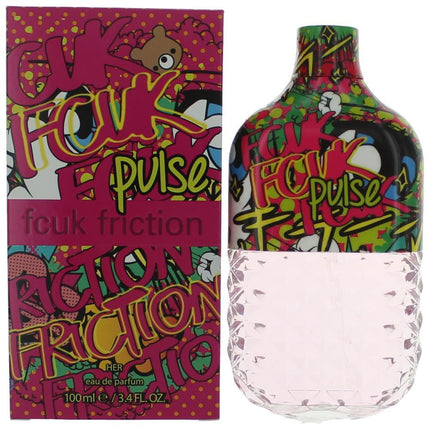 FCUK Friction Pulse by French Connection, 3.4 oz Eau De Parfum for Women ,
