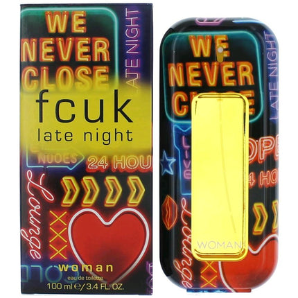 FCUK Late Night by French Connection, 3.4 oz Eau De Toilette Spray for Women ,