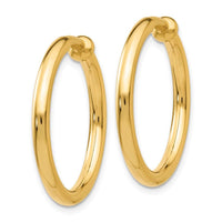 14k Non-Pierced Hoops Earrings ,