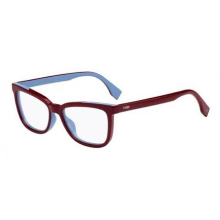 Fendi Women's Eyeglasses - Burgundy Azure Plastic Cat Eye Frame | FENDI FF0122 0MFU ,