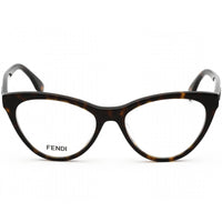 Fendi Women's Eyeglasses - Clear Lens Full Rim Havana Cat Eye Frame | FE50017I 052 ,