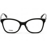 Fendi Women's Eyeglasses - Clear Lens Shiny Black Cat Eye Plastic Frame | FE50018I 001 ,