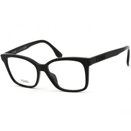 Fendi Women's Eyeglasses - Full Rim Black Rectangular Plastic Frame | FE50016I 001 ,