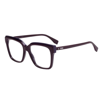 Fendi Women's Eyeglasses - Full Rim Plum Plastic Square Frame | FENDI FF0279 00T7 ,