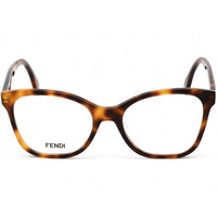 Fendi Women's Eyeglasses - Shiny Havana Cat Eye Shaped Plastic Frame | FE50018I 053 ,