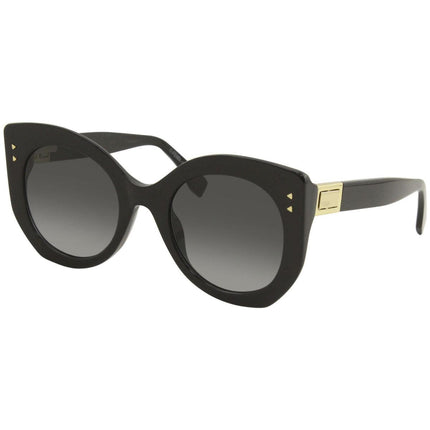Fendi Women's Sunglasses - Black Plastic Cat Eye Frame | 0265S-0807-9O-52-23-140 ,