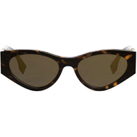 Fendi Women's Sunglasses - Brown Lens Full Rim Dark Tortoise Frame | FE40049I 52E ,