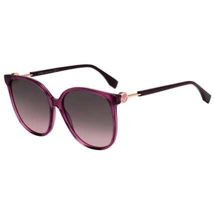 Fendi Women's Sunglasses - Brown Pink Lens Plastic Frame | FF0374-S-00T7-M2-58-17-145 ,