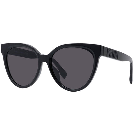 Fendi Women's Sunglasses - Full Rim Black Plastic Cat Eye Shape Frame | FE40008U 01A ,