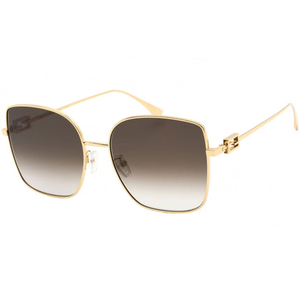 Fendi Women's Sunglasses - Gradient Lens Full Rim Gold Square Frame | FE40013U 30F ,