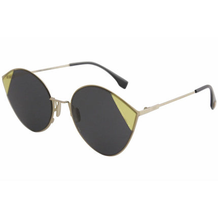 Fendi Women's Sunglasses - Grey Blue Lens Metal Frame | FF0341S-02F7-IR-60-22-140 ,