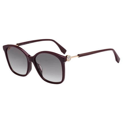 Fendi Women's Sunglasses - Opal Burgundy Plastic Frame | FF0361FS-0LHF-9O-57-17-145 ,
