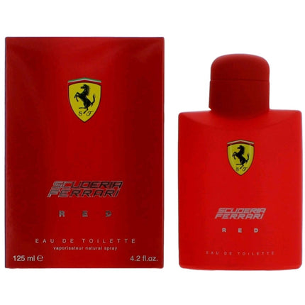 Ferrari Men's Eau De Toilette Spray - Scuderia Red Enchanting Fragrance, 4.2 oz ,