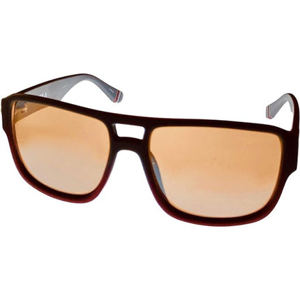 Fila Men's Sunglasses - Matt Grey Burgundy Rectangular Frame | FILA SF9344 2ASX ,