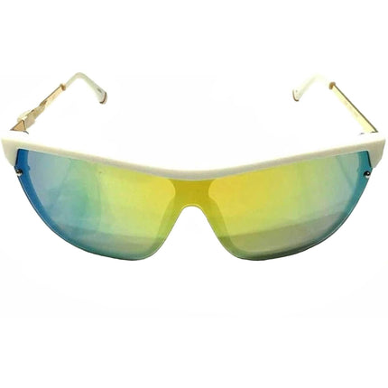 Fila Men's Sunglasses - Matt White Plastic Rectangular Frame | FILA SF9343 6VCA ,