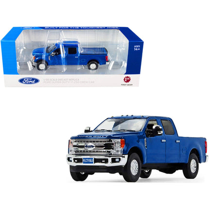 First Gear 1/50 Model Pickup Truck - Ford F-250 Super Duty Velocity Blue Metallic ,
