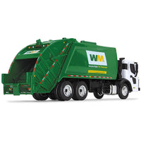 First Gear 1/87 Diecast Garbage Truck - Mack LR Refuse Rear Load White and Green ,