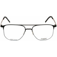 Flexon Men's Eyeglasses - Black Square Full Rim Frame Clear Lens | FLEXON B2004 001 ,