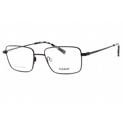 Flexon Men's Eyeglasses - Full Rim Black Metal Rectangular Frame | FLEXON H6058 001 ,