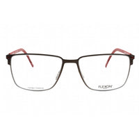 Flexon Men's Eyeglasses - Full Rim Graphite Metal Rectangular Frame | FLEXON B2076 035 ,