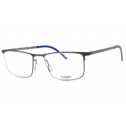 Flexon Men's Eyeglasses - Full Rim Gunmetal Metal Rectangular Frame | FLEXON B2005 033 ,