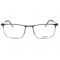 Flexon Men's Eyeglasses - Full Rim Gunmetal Metal Rectangular Frame | FLEXON B2005 033 ,