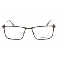 Flexon Men's Eyeglasses - Full Rim Gunmetal Metal Rectangular Frame | FLEXON E1121 033 ,