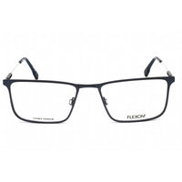 Flexon Men's Eyeglasses - Full Rim Rectangular Navy Metal Frame | FLEXON E1121 412 ,