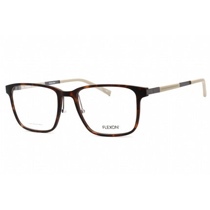 Flexon Men's Eyeglasses - Matte Dark Tortoise Plastic Rectangular | FLEXON EP8004 246 ,