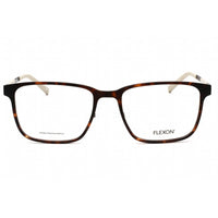 Flexon Men's Eyeglasses - Matte Dark Tortoise Plastic Rectangular | FLEXON EP8004 246 ,