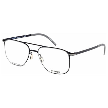 Flexon Men's Eyeglasses - Navy Full Rim Aviator Frame Clear Les | FLEXON B2004 412 ,
