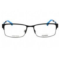 Flexon Unisex Eyeglasses - Full Rim Black Metal Rectangular Frame | FLEXON E1048 001 ,
