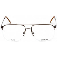 Flexon Unisex Eyeglasses - Half Rim Brown Metal Aviator Shape Frame | AUTOFLEX 17 200 ,