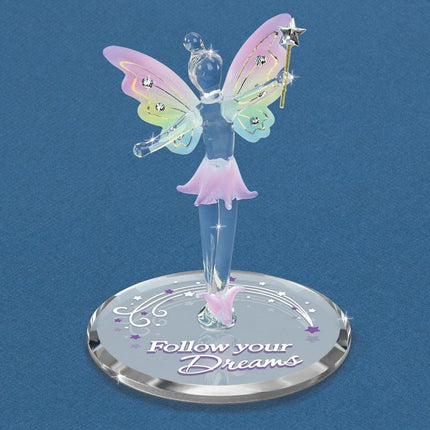 Follow Your Dreams Fairy Glass Figurine ,