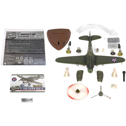 Forces of Valor 1/72 Scale Aircraft Fighter - Curtiss P-40B HAWK 81A-2 (P-8127) ,