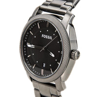 Fossil FS4774 Mens Machine Black Dial Gunmetal Steel Bracelet Watch ,